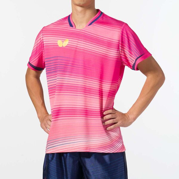 Butterfly Elistar11 Shirt - Coral-Pink - Front - Model
